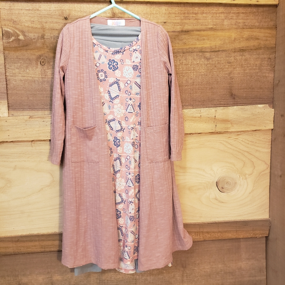 Girls Lula Roe complete dress outfit